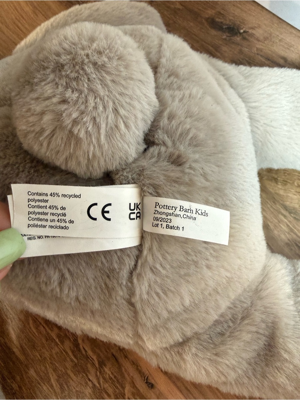 Pottery Barn Kids Bunny Critter Plush Rabbit Stuffed Animal 21" - Picture 3 of 4